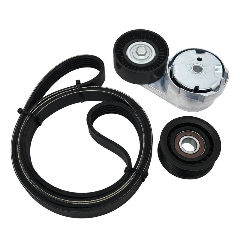 Fumin Belt Tensioner and Idler Pulley Belt Kit Replace 39282 38082 6PK1960 Fit for Dodge Grand Caravan Charger Durango Journey Challenger Avenger Ram ProMaster 1500 2500 3500 Chrysler 200 300 Town & Country - Image 1